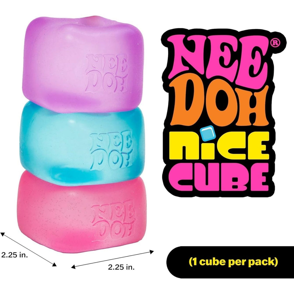 NeeDoh Nice Cube ¨C Solid Squish ¨C Pink