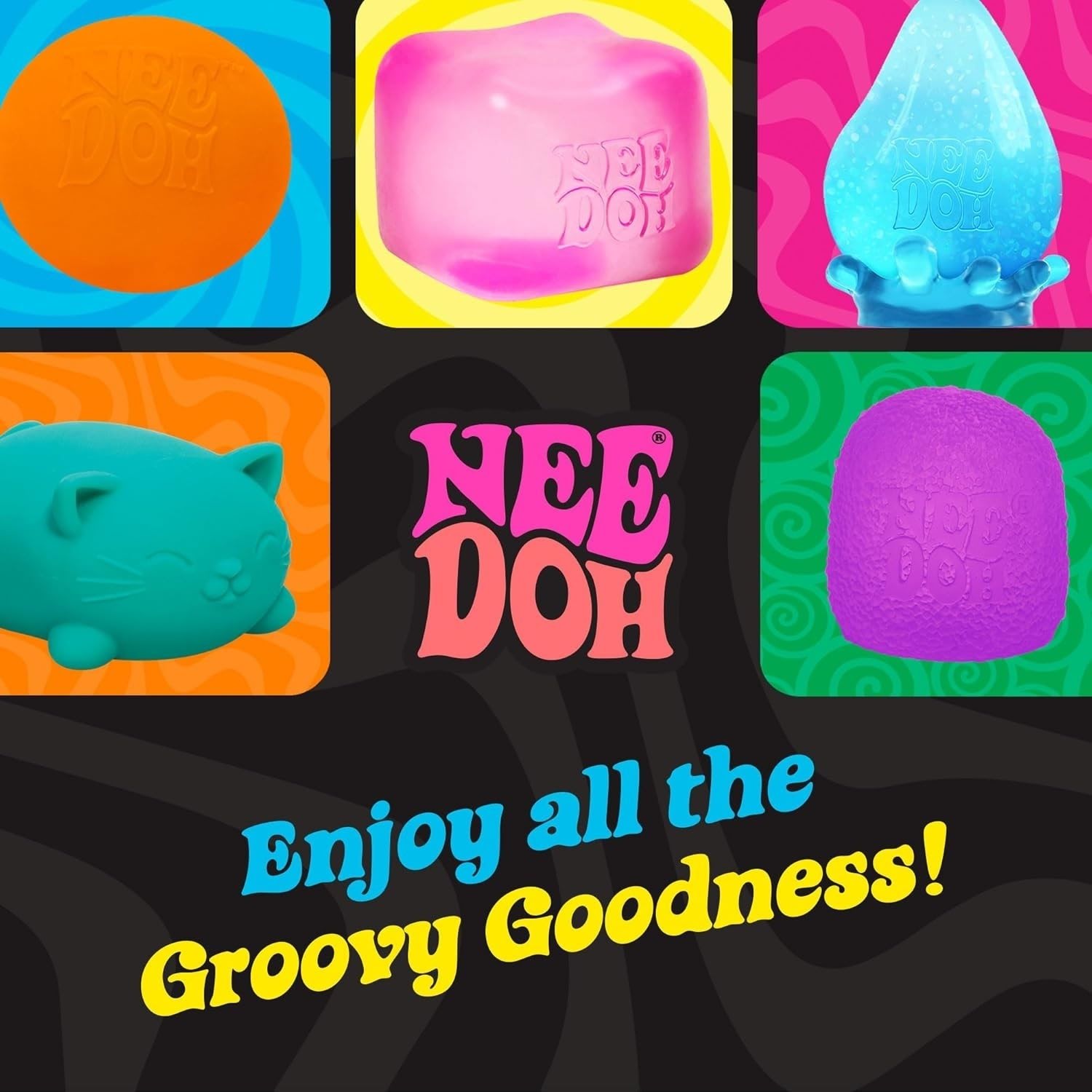 NeeDoh Gummy Bear ¨C Jelly Sensory Toy ¨C 3.5″